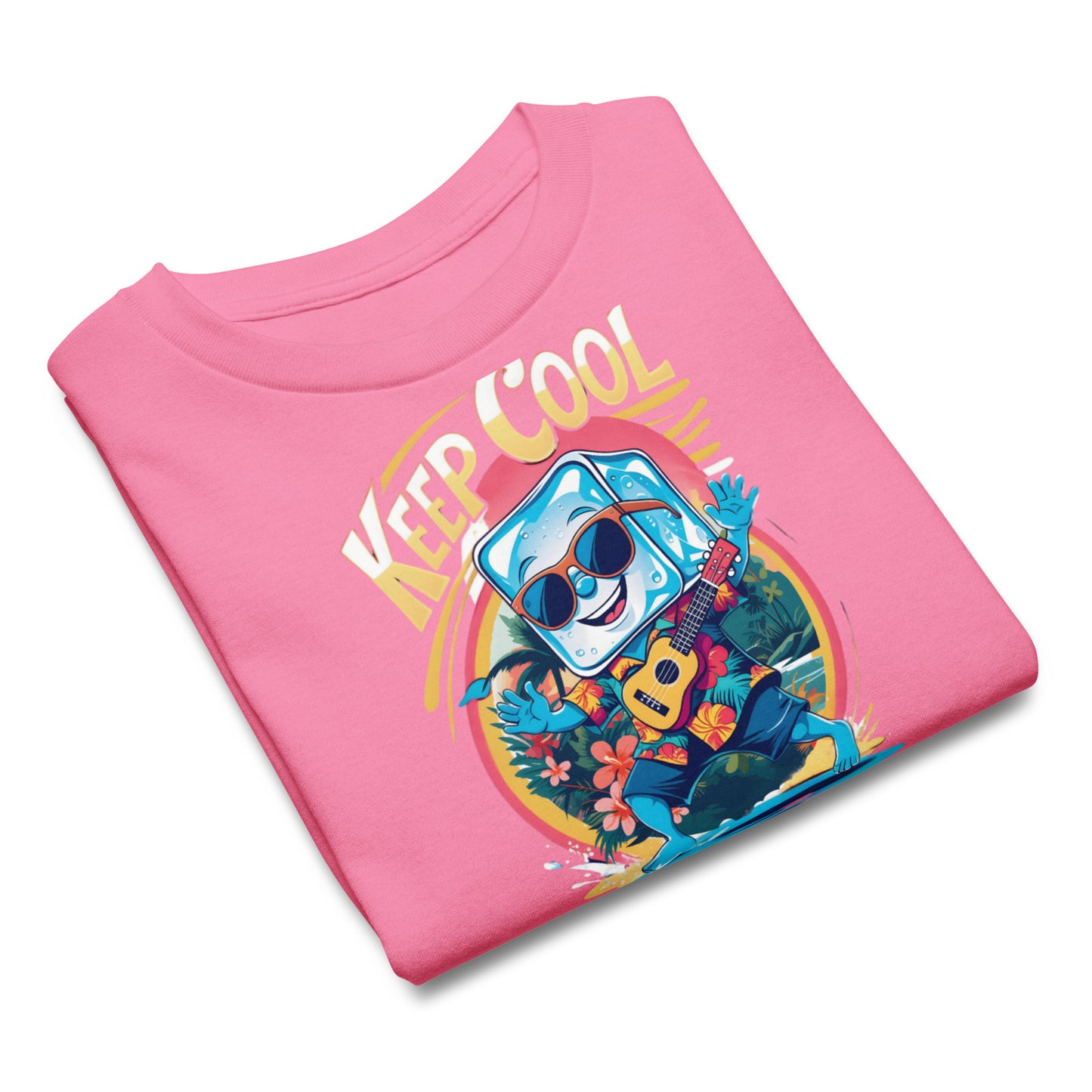 Funny Graphic Summer T Shirt for Kids | Ice Cube in Hawaii Shirt