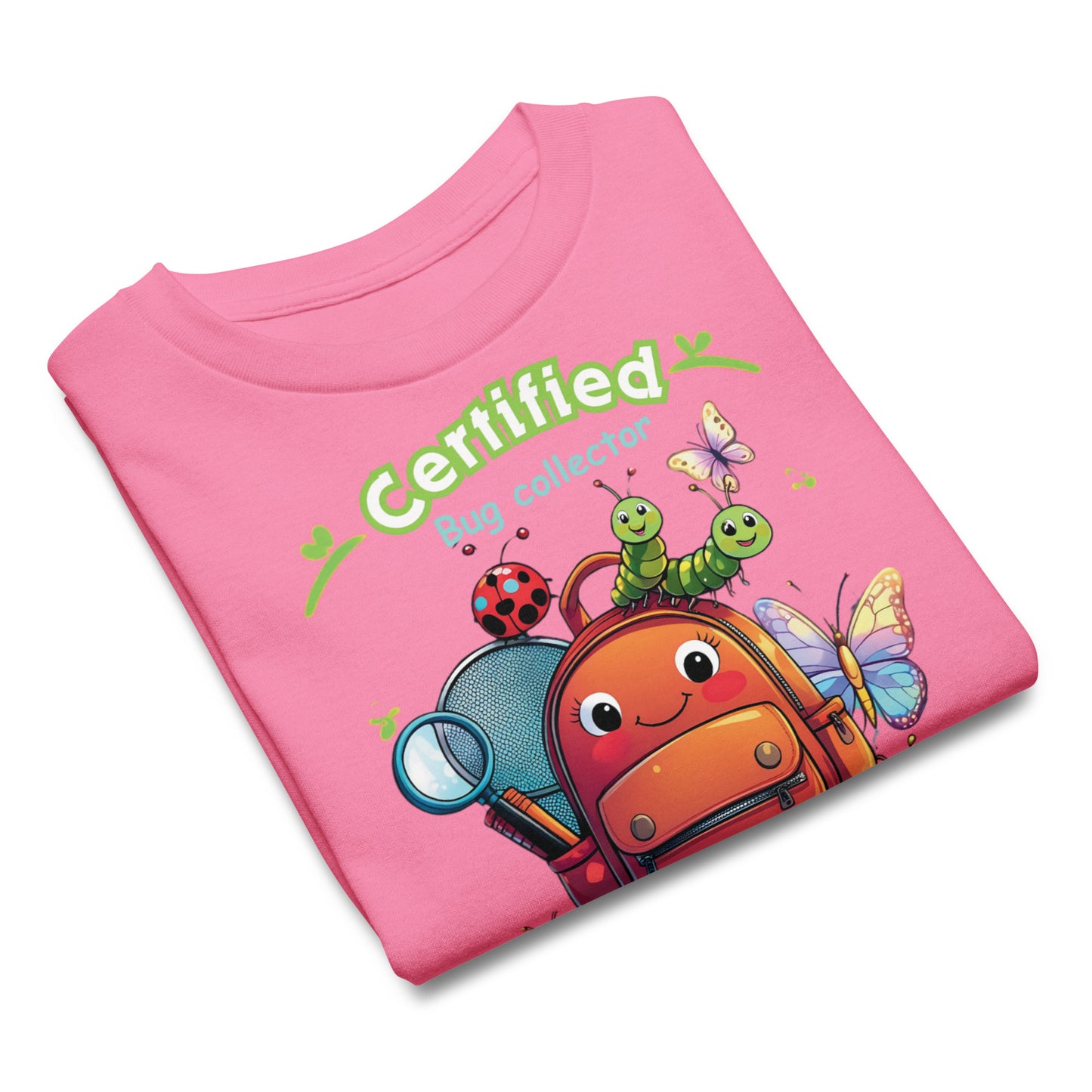 Fun Nature Explorer Graphic Kids’ Summer T-Shirt - 'Certified Bug Collector'