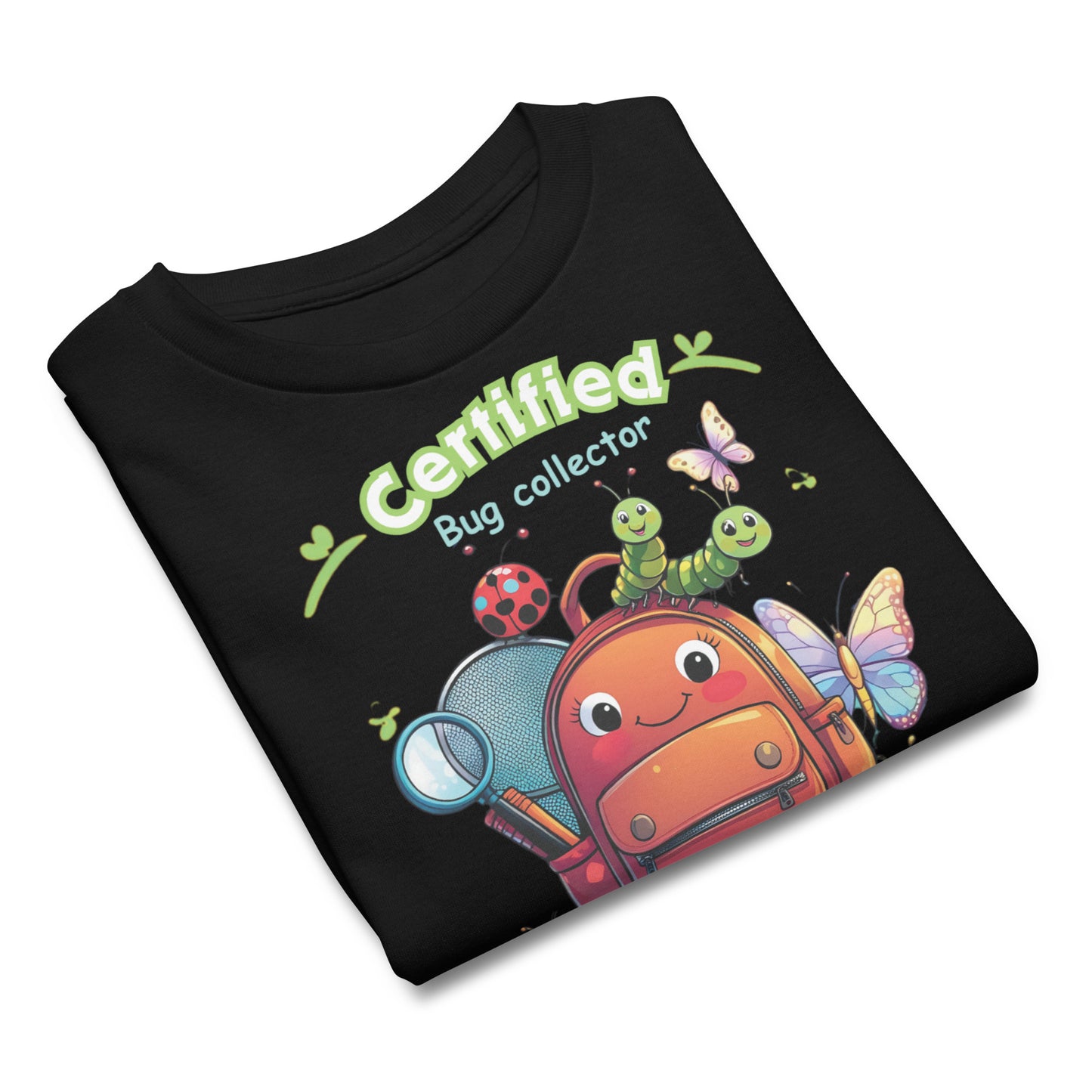 Fun Nature Explorer Graphic Kids’ Summer T-Shirt - 'Certified Bug Collector'
