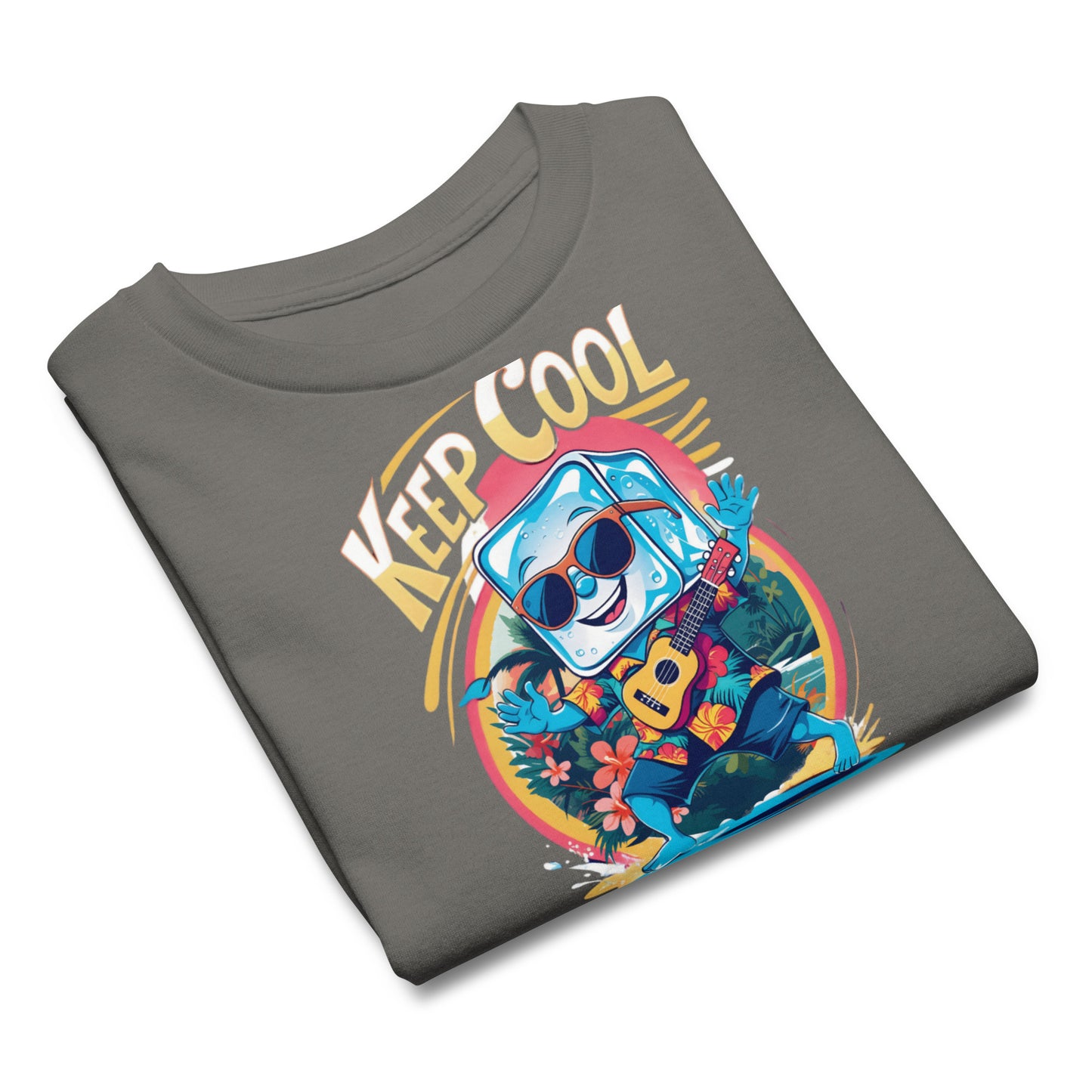 Funny Graphic Summer T Shirt for Kids | Ice Cube in Hawaii Shirt