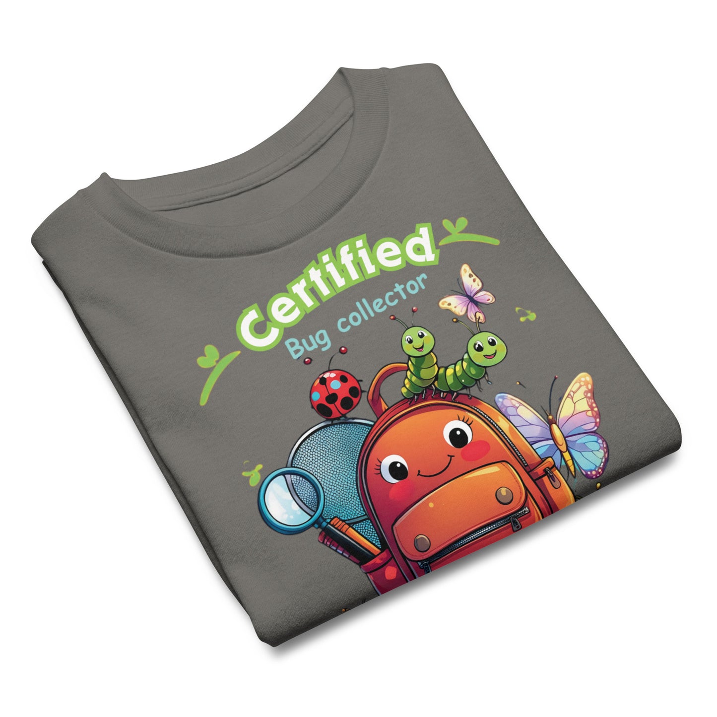 Fun Nature Explorer Graphic Kids’ Summer T-Shirt - 'Certified Bug Collector'