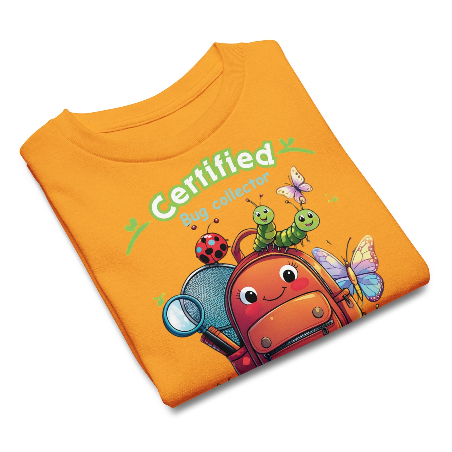 Fun Nature Explorer Graphic Kids’ Summer T-Shirt - 'Certified Bug Collector'