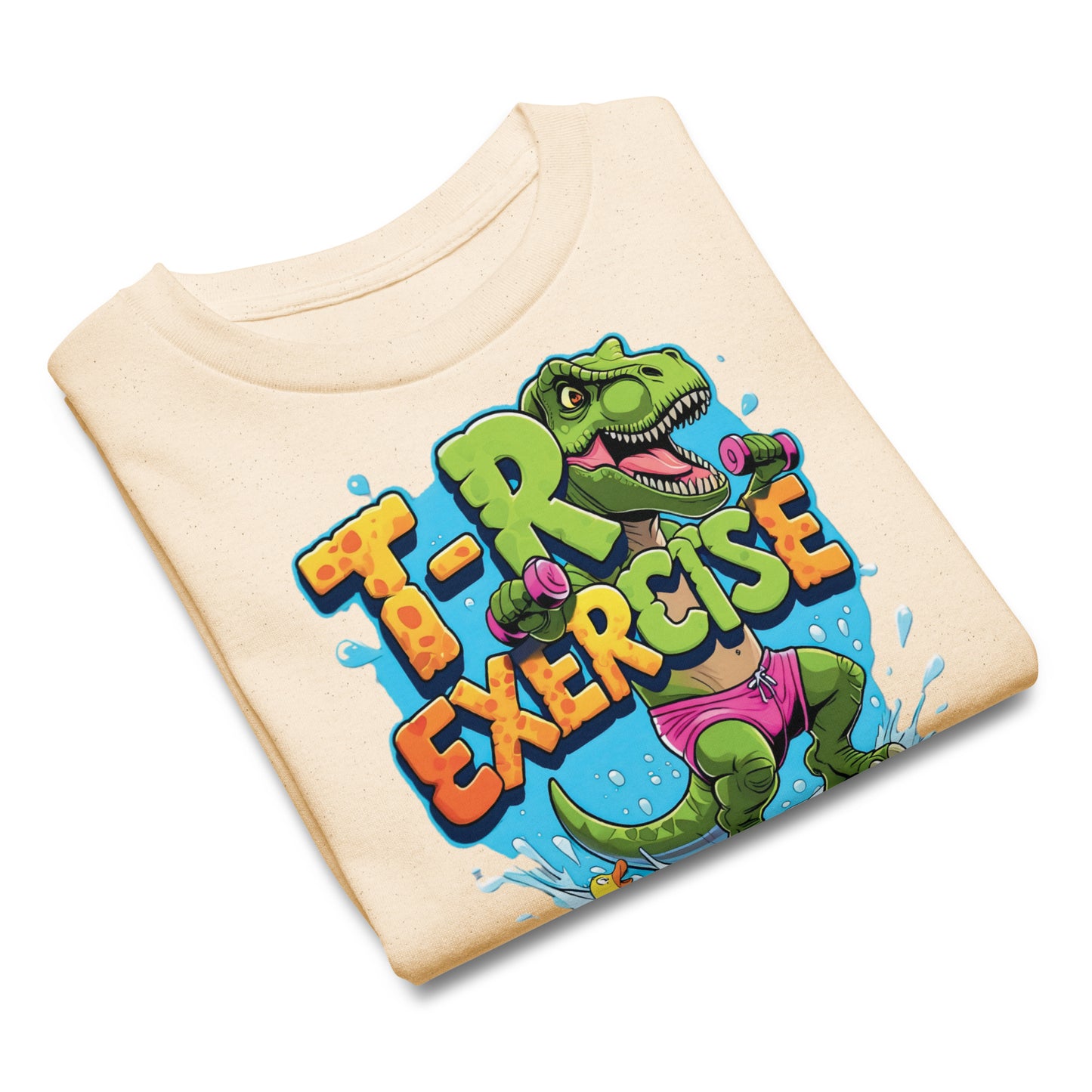 Funny Dinosaur Graphic Summer T-Shirt Kids – T-Rexercise