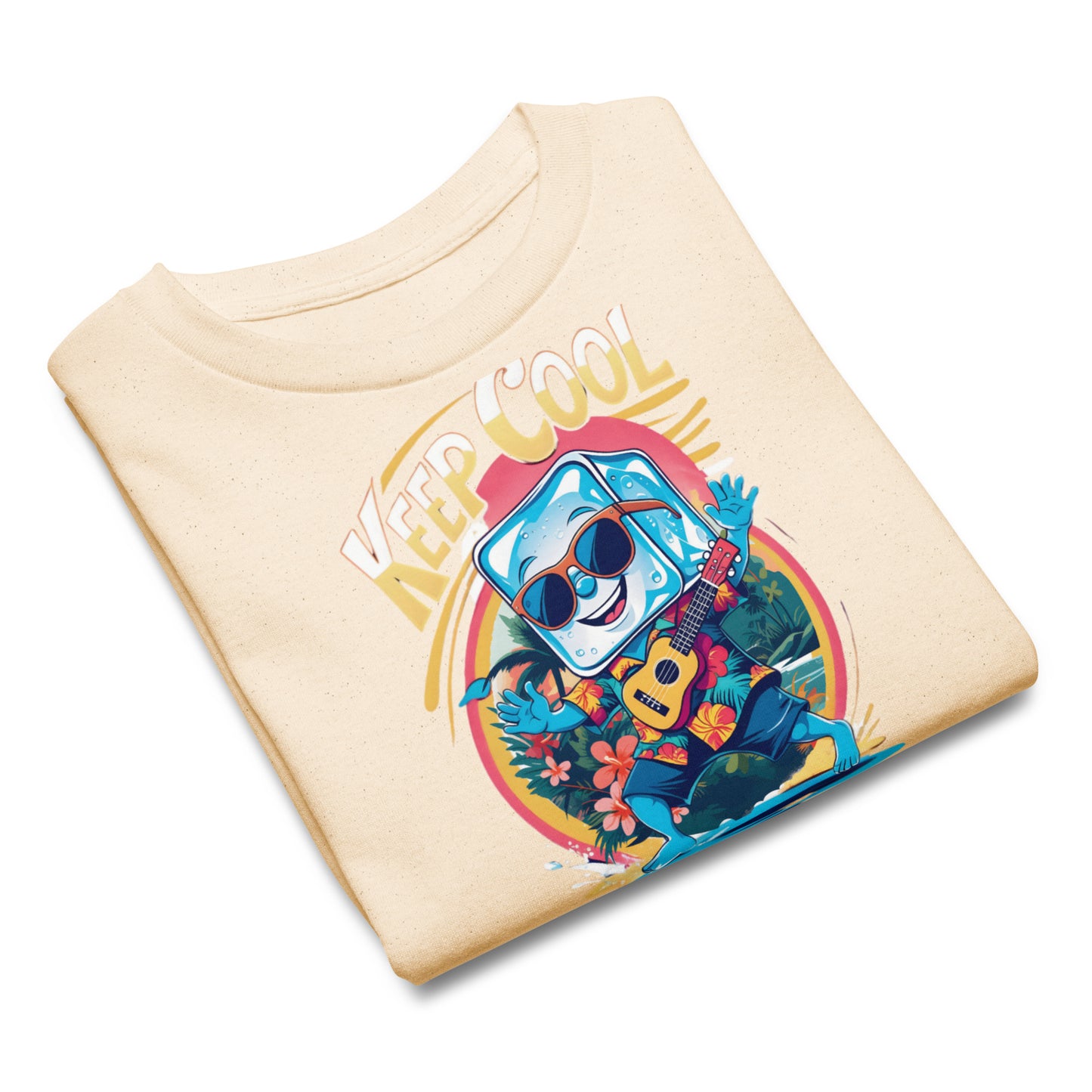 Funny Graphic Summer T Shirt for Kids | Ice Cube in Hawaii Shirt