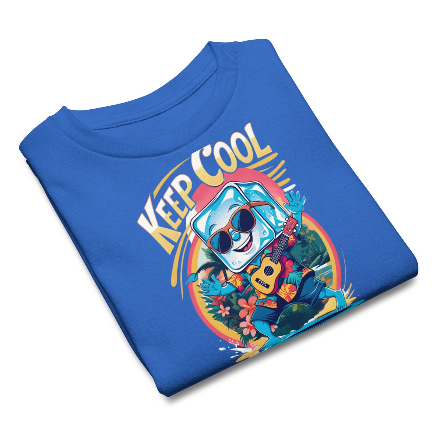 Funny Graphic Summer T Shirt for Kids | Ice Cube in Hawaii Shirt