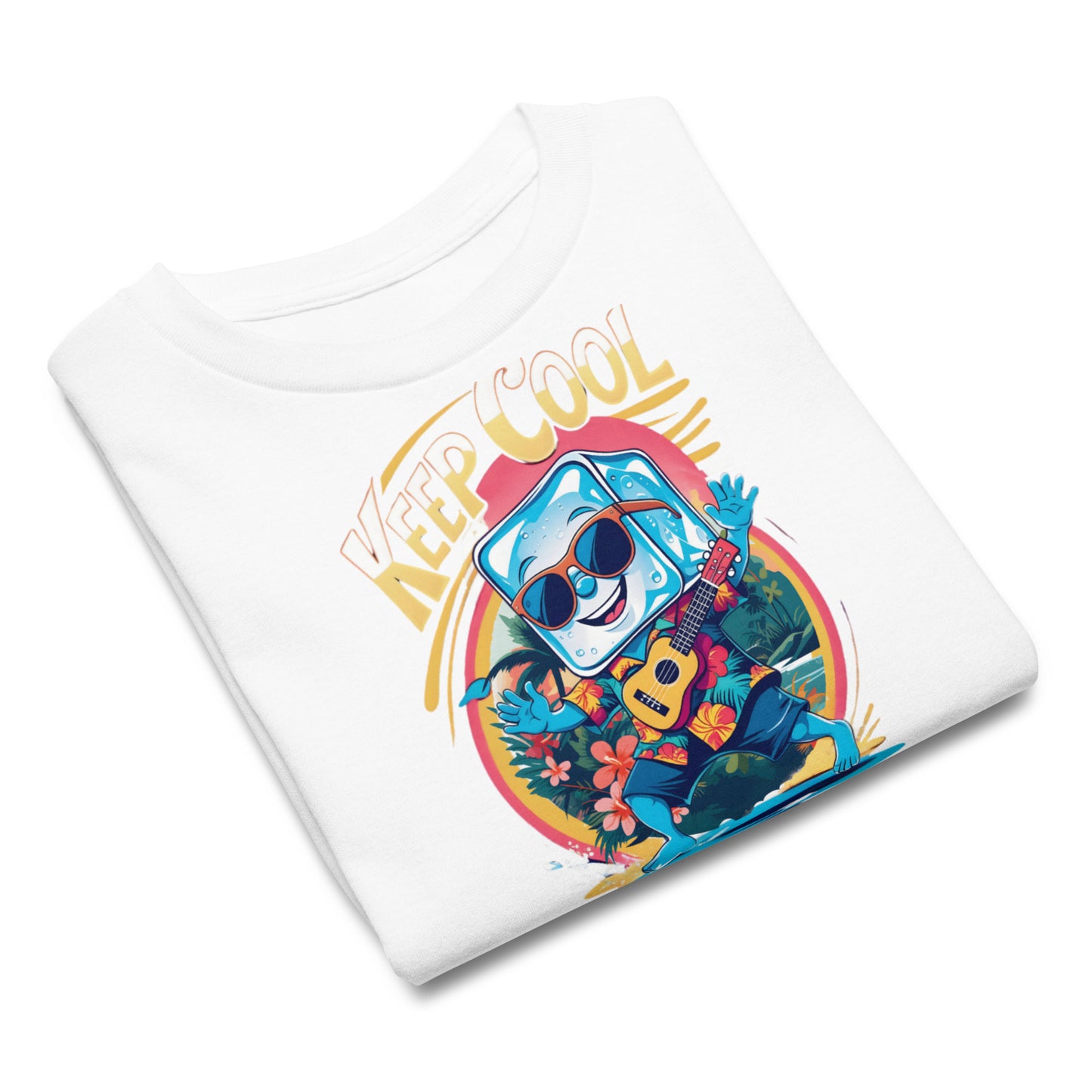Funny Graphic Summer T Shirt for Kids | Ice Cube in Hawaii Shirt