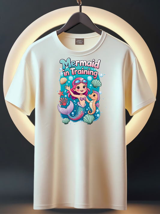 Girls' Summer T-Shirt  – Mermaid in Training | Ocean-Inspired Tee for Kids & Youth
